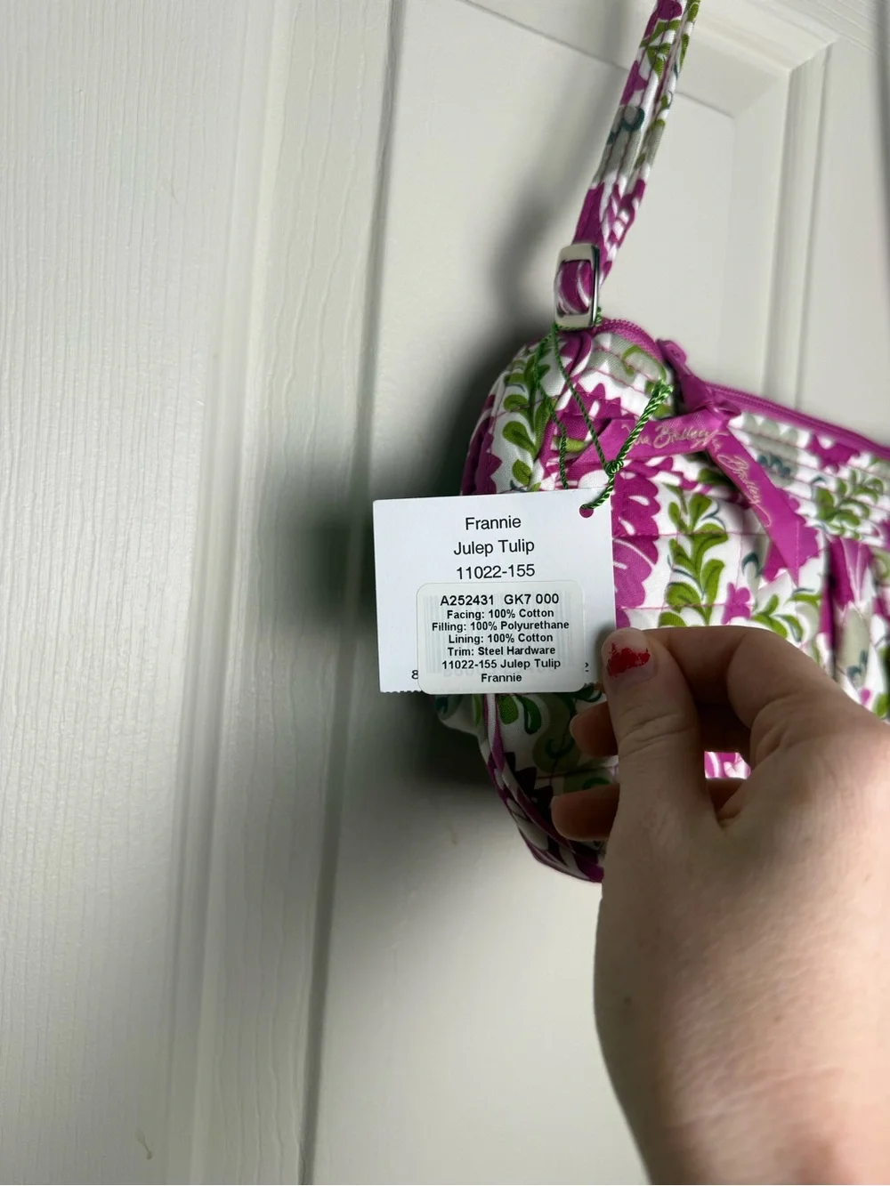 NWT Vera Bradley Julep Tulip Frannie Crossbody